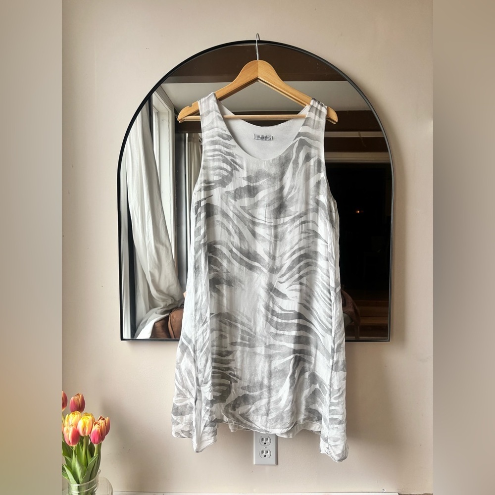 ELENA BALDI | silk mini dress | size medium